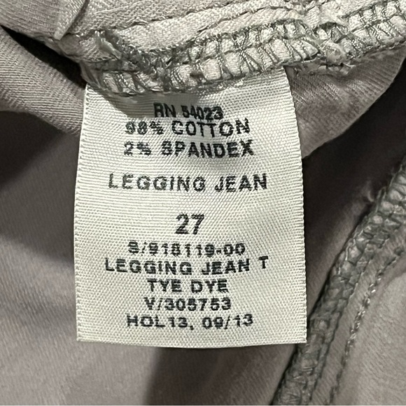 Gap Jeans Womens 27 Gray Tye Dye Jegging Stretch Denim Retro Rock - Picture 6 of 9